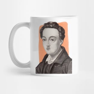 German Dramatist Georg Büchner illustration Mug